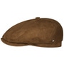 Brooklin Goat Flat Cap by Stetson dark brown