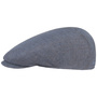 Woodfield Linen Flat Cap by Stetson brown-blue