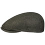 Woodfield Linen Flat Cap by Stetson darkolive