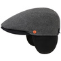 Felix Earflaps Flat Cap by Mayser grey