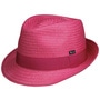 Málaga Trilby Straw Hat by Lipodo fuchsia