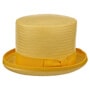 Rom Straw Top Hat by Lipodo yellow