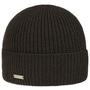 Sporty Cashmere Hat with Cuff by Seeberger dark brown