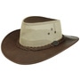 Darwin Cooler Leather Hat by Scippis dark brown