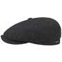 Hatteras Classic Wool Flat Cap by Stetson black-grey