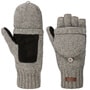 Haakon Fingerless Wool Gloves by Barts grey