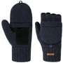 Haakon Fingerless Wool Gloves by Barts blue