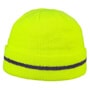 Workout Knit Hat with Reflective Cuff neon yellow