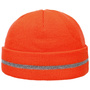 Workout Knit Hat with Reflective Cuff orange