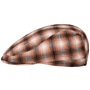Checked Flat Cap by Seeberger brown