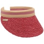 Raffia Visor by Seeberger bordeaux