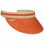 Raffia Visor by Seeberger orange