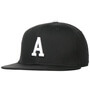 A Letter Snapback Cap black