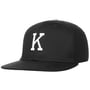 K Letter Snapback Cap black
