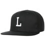 L Letter Snapback Cap black