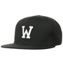 W Letter Snapback Cap black