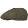 Nappa Wax Leather Flat Cap by Lierys olive