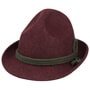 Classic Dreispitz Wool Felt Hat by Lipodo bordeaux-olive
