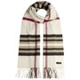 Cashmink Oversized Fringed Scarf by Fraas cream white