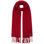 Cashmink Uni Fringed Scarf by Fraas red