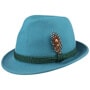 Classic Tyrolean Wool Felt Hat by Lipodo petrol blue