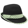 Menīs Tyrolean Hat with Checked Band green