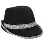 Bavarian Hat with Edelweiss Trim grey