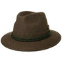 Traditional Hat with Decorative Buttons brown