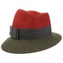 Asym Twotone Wool Felt Hat by Lierys rust-olive