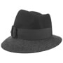 Asym Twotone Wool Felt Hat by Lierys black-anthracite