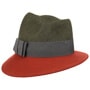 Asym Twotone Wool Felt Hat by Lierys olive-rust