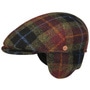 Simon Harris Tweed Flat Cap by Mayser dark red