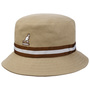 Stripe Lahinch Cotton Hat by Kangol beige