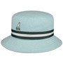 Stripe Lahinch Cotton Hat by Kangol mint green