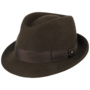 Classic Wool Trilby Hat by Lierys dark brown