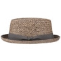 Burney Porkpie Raffia Straw Hat by Lierys brown