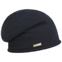 Rolled Edge Beanie by Seeberger navy