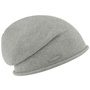 Rolled Edge Beanie by Seeberger light grey