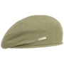 Rolled Edge Beret by Seeberger light olive