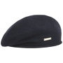 Rolled Edge Beret by Seeberger navy