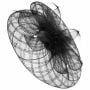 Crynol Fascinator with Feathers by McBURN black