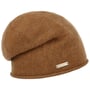 Rolled Edge Cashmere Beanie by Seeberger brown