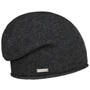 Rolled Edge Cashmere Beanie by Seeberger anthracite