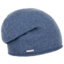 Rolled Edge Cashmere Beanie by Seeberger denim