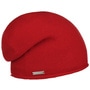 Rolled Edge Cashmere Beanie by Seeberger red