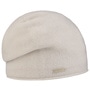 Rolled Edge Cashmere Beanie by Seeberger oatmeal