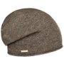 Rolled Edge Cashmere Beanie by Seeberger taupe