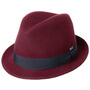 Kids Wool Felt Trilby Hat by Lipodo bordeaux