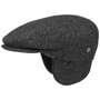 Teflon Flat Cap with Earflaps by Lierys anthracite