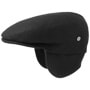 Teflon Flat Cap with Earflaps by Lierys black